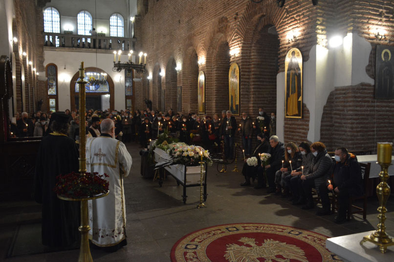 Опело на Татяна Христова, хоров диригент при Патриаршеската катедрала